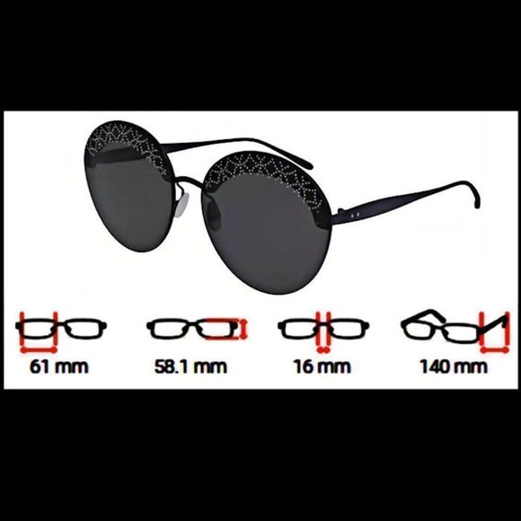 ALAΪA Paris Arabesque Ladies Round Sunglasses AA0032S - Picture 10 of 10